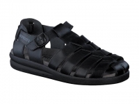 chaussure mephisto sandales sam cuir lisse noir